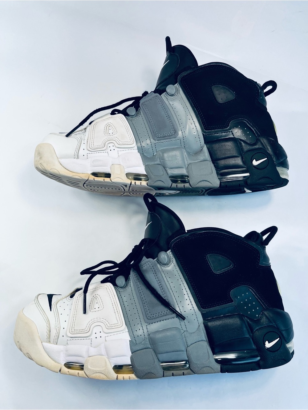 Nike Air More More Uptempo Tri-Color Basketball Sneakers # 921948-002 Men's:11